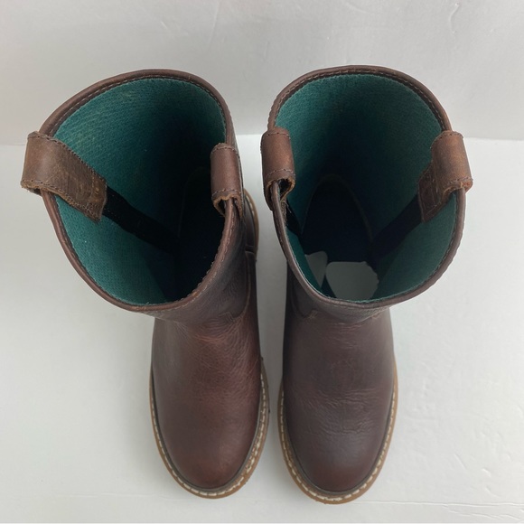 Georgia Boot Men’s Brown Leather Giant Steel Toe Pull-On Work Boots